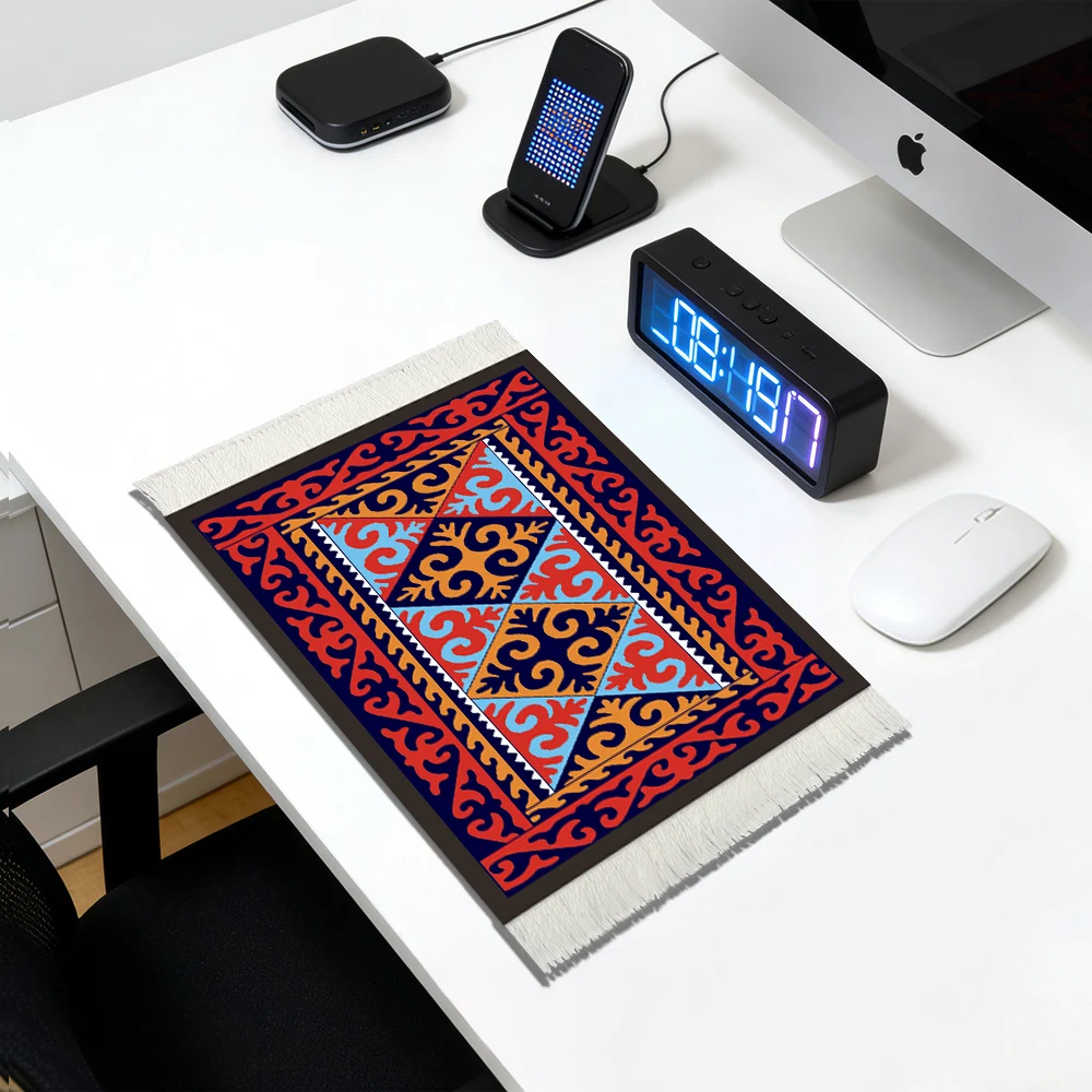 Persian Carpet Style Mouse Pad, -27Cm×18Cm, Non-Slip, Wear-Resistant and Comfortable, Desktop Mouse Pad, Symmetrical Floral Design, Office Desk Accessory, Suitable for Computer Games
Persian Carpet Style Mouse Pad, -27Cm×18Cm, Non-Slip, Wear-Resistant and Comfortable, Desktop Mouse Pad, Symmetrical Floral Design, Office Desk Accessory, Suitable for Computer Games