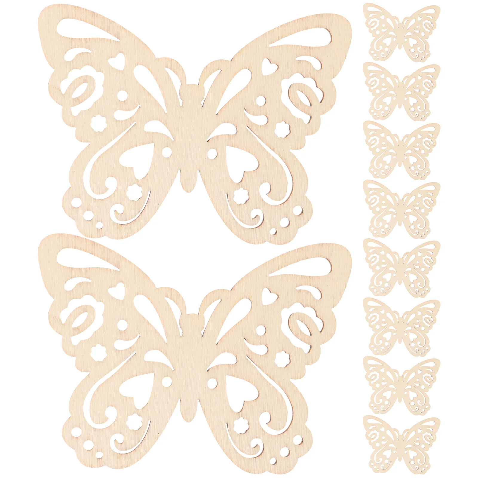 10 Pcs Wood Slice Wooden Embellishments Christmas Crafts for Kids Material Heart Butterfly Sewing Accessories
10 Pcs Wood Slice Wooden Embellishments Christmas Crafts for Kids Material Heart Butterfly Sewing Accessories