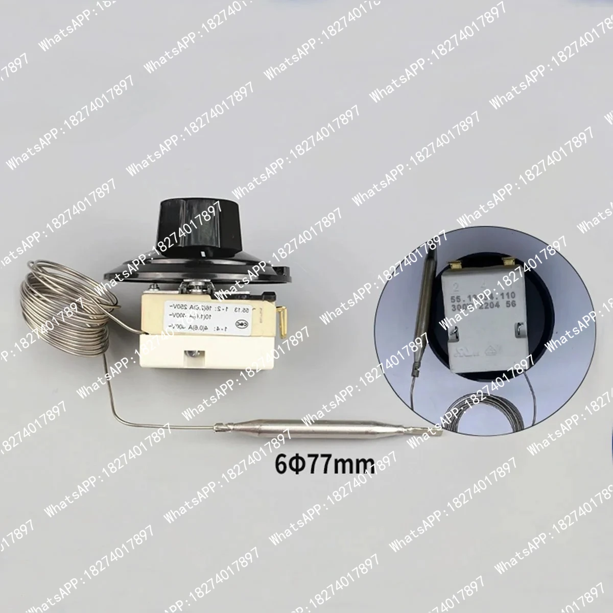 Griddle Fryer Parts 2 Pins 100-300°C 55.13054.110 Temperature Controller Thermostat For Stove Fryer Replacement
Griddle Fryer Parts 2 Pins 100-300°C 55.13054.110 Temperature Controller Thermostat For Stove Fryer Replacement