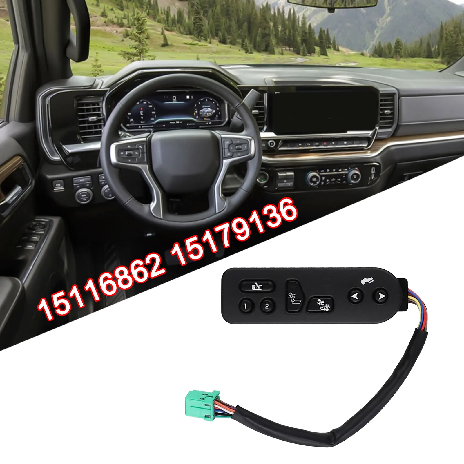 Heater Switch Driver Side for Cadillac 2003 2006 and For Chevrolet Models Including Avalanche and with OEM 15116862
Heater Switch Driver Side for Cadillac 2003 2006 and For Chevrolet Models Including Avalanche and with OEM 15116862