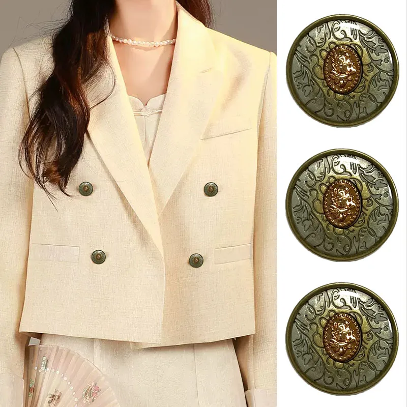 Retro Rose Patterned Metal Buttons, Fashionable Dresses, Coats, Suits, Outerwear, Decorative Buttons, 5 High-end
Retro Rose Patterned Metal Buttons, Fashionable Dresses, Coats, Suits, Outerwear, Decorative Buttons, 5 High-end
