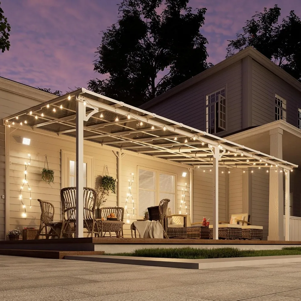 12' x 20' Outdoor Pergola Gazebo, Lean to Metal Awnings Gazebos, Gazebo Pergola with Sloped Roof, Outdoor Patio Gazebo Awning
12' x 20' Outdoor Pergola Gazebo, Lean to Metal Awnings Gazebos, Gazebo Pergola with Sloped Roof, Outdoor Patio Gazebo Awning