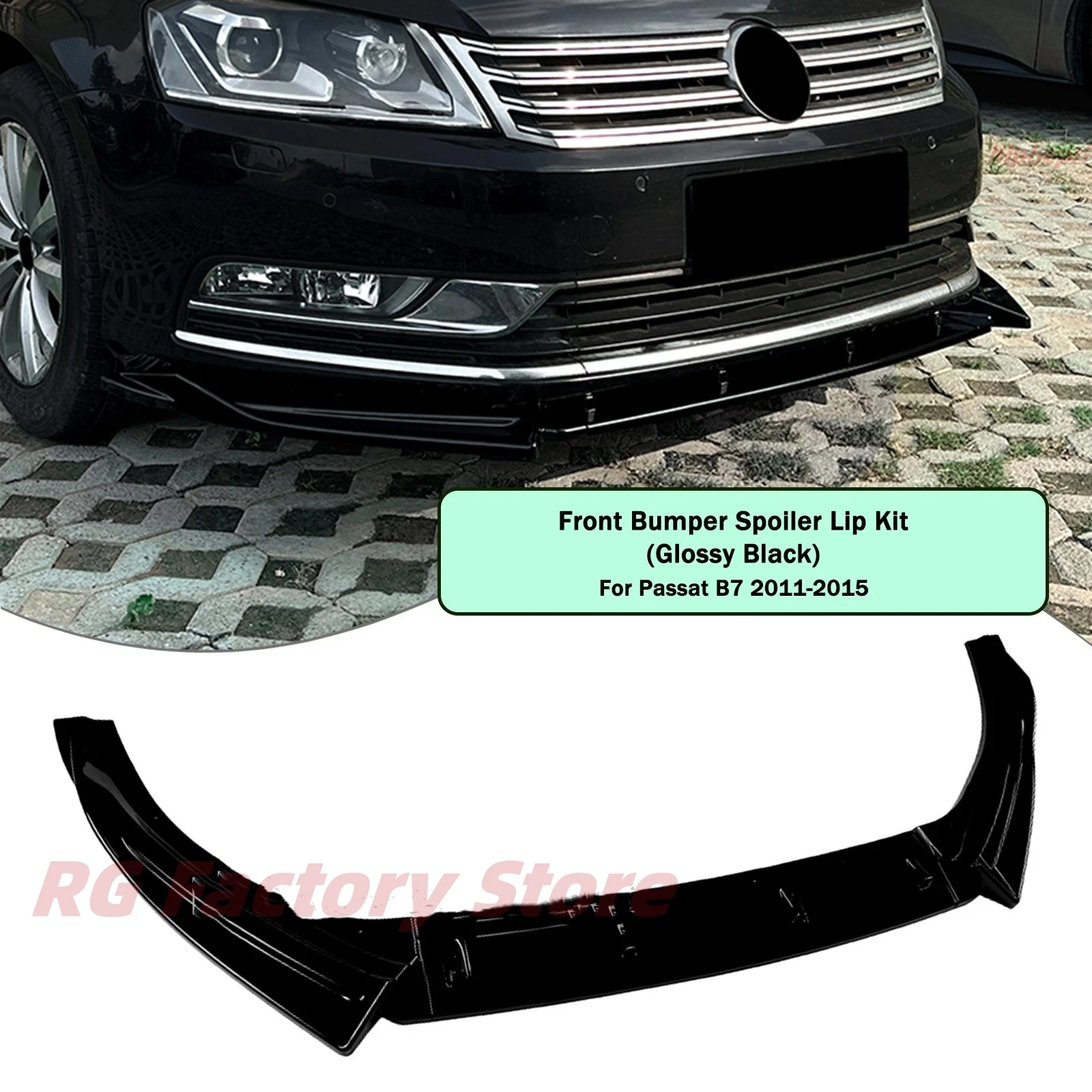 ABS Car Front Bumper Lip Spoiler For VW Passat B7 2011-2015 Standard Version Glossy Black Diffuser Splitter Body Kit
ABS Car Front Bumper Lip Spoiler For VW Passat B7 2011-2015 Standard Version Glossy Black Diffuser Splitter Body Kit