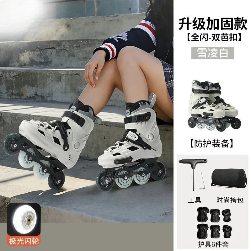 Professional Flat Roller Skates for Adult Females: Ideal for College Students, Beginners & Fancy Straight-Wheel Skating
Professional Flat Roller Skates for Adult Females: Ideal for College Students, Beginners & Fancy Straight-Wheel Skating