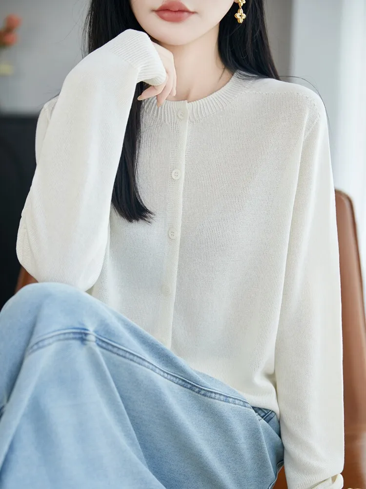 Slim Fit Long Sleeve Knitted Cardigan round Neck Button up Thin Outerwear Air Conditioning Shirt Sun Protection Soft Casual S...
Slim Fit Long Sleeve Knitted Cardigan round Neck Button up Thin Outerwear Air Conditioning Shirt Sun Protection Soft Casual S...