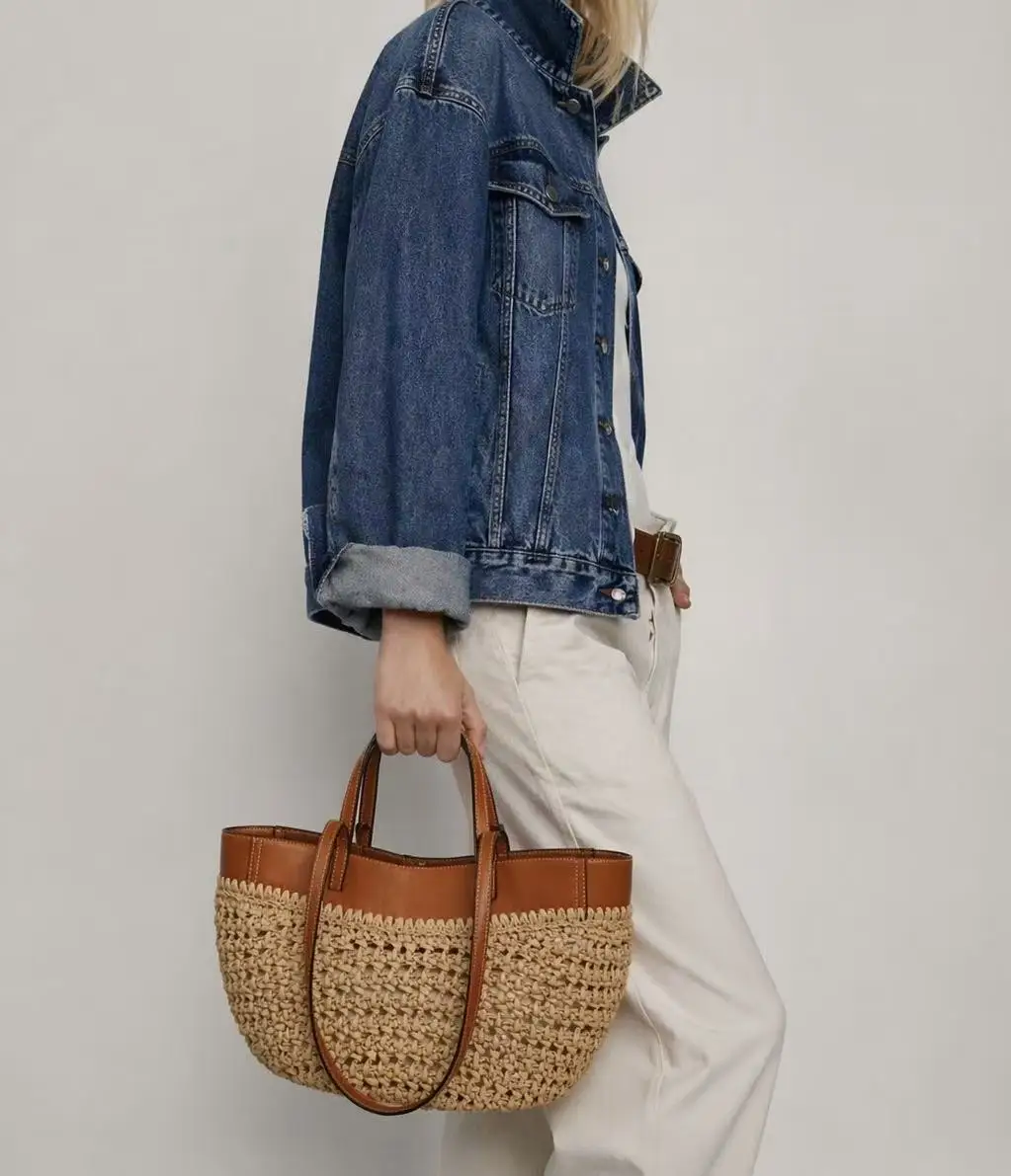 New Woven Tote Bag for Women, Large Capacity Straw Tote Bag, Vacation Style Shoulder Handbag
New Woven Tote Bag for Women, Large Capacity Straw Tote Bag, Vacation Style Shoulder Handbag
