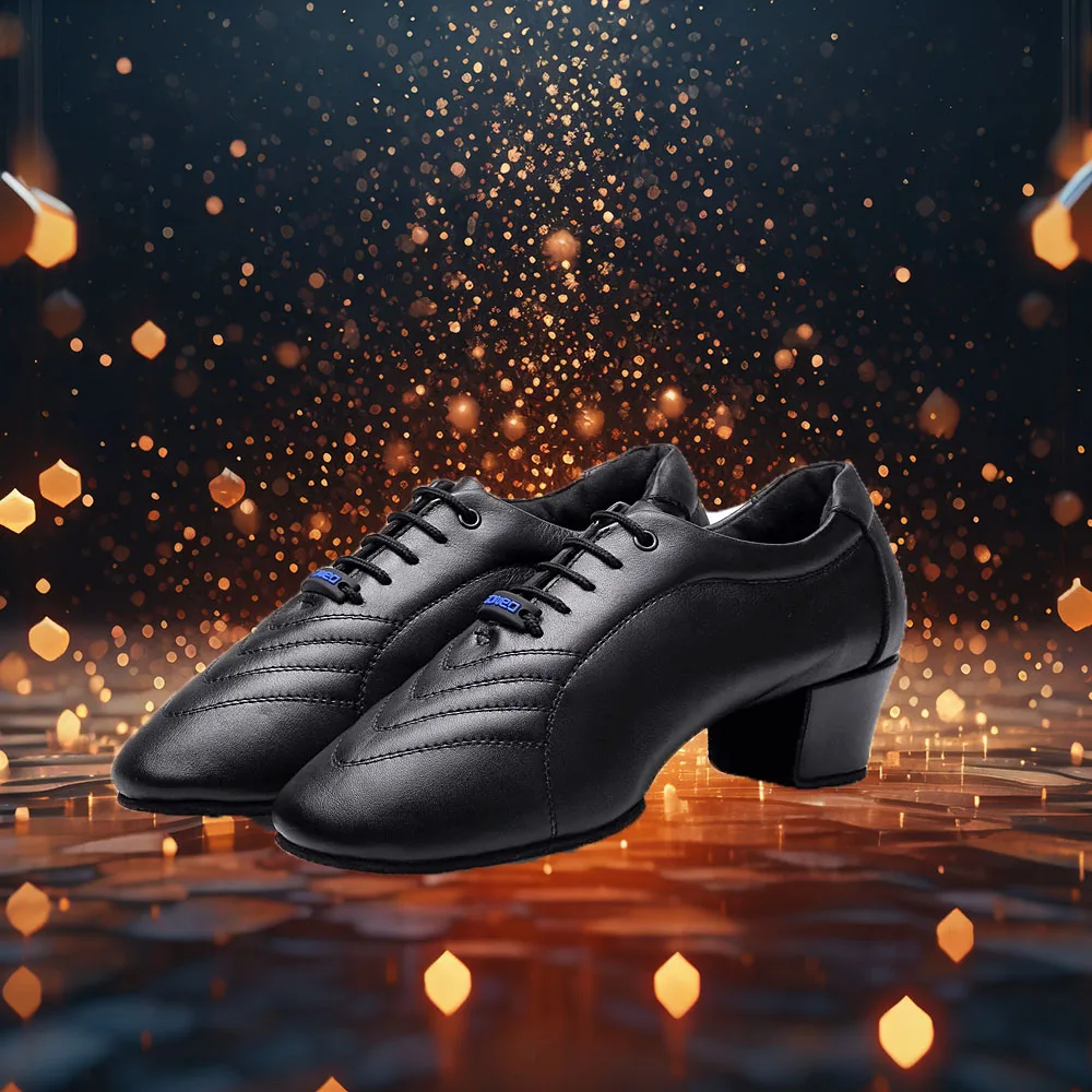 Men Latin Dance Shoes Soft Sole Breathable Adult Leather Teacher Boys Ballroom Dance Sports Party Shoes Black 4.5cm Modern Heel
Men Latin Dance Shoes Soft Sole Breathable Adult Leather Teacher Boys Ballroom Dance Sports Party Shoes Black 4.5cm Modern Heel