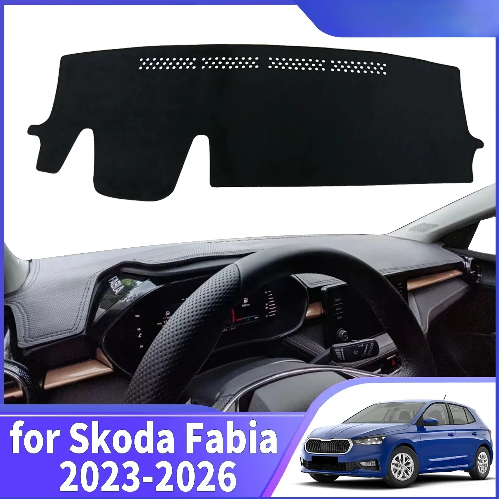 Для Skoda Fabia 2023 2024 2025 2026: Защитный коврик-накладка на приборную панель, аксессуары для защиты от солнца
Для Skoda Fabia 2023 2024 2025 2026: Защитный коврик-накладка на приборную панель, аксессуары для защиты от солнца