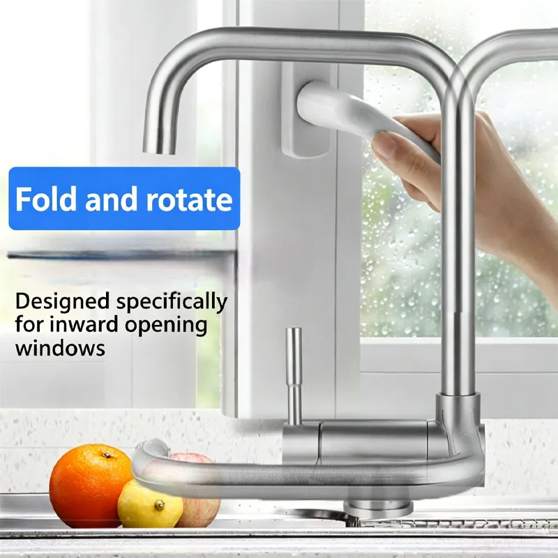 Foldable Stainless Steel Kitchen Faucet 360° Swivel Hot and Cold Mixer Tap for Bathroom Kitchen Sink Laundry Tub
Foldable Stainless Steel Kitchen Faucet 360° Swivel Hot and Cold Mixer Tap for Bathroom Kitchen Sink Laundry Tub