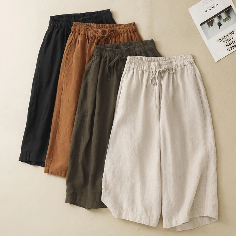 Summer New Vintage Cotton Linen Pants Elastic Waist Slim Loose Seven-Quarter Artistic Casual Straight Leg Women's Drawstring ...
Summer New Vintage Cotton Linen Pants Elastic Waist Slim Loose Seven-Quarter Artistic Casual Straight Leg Women's Drawstring ...