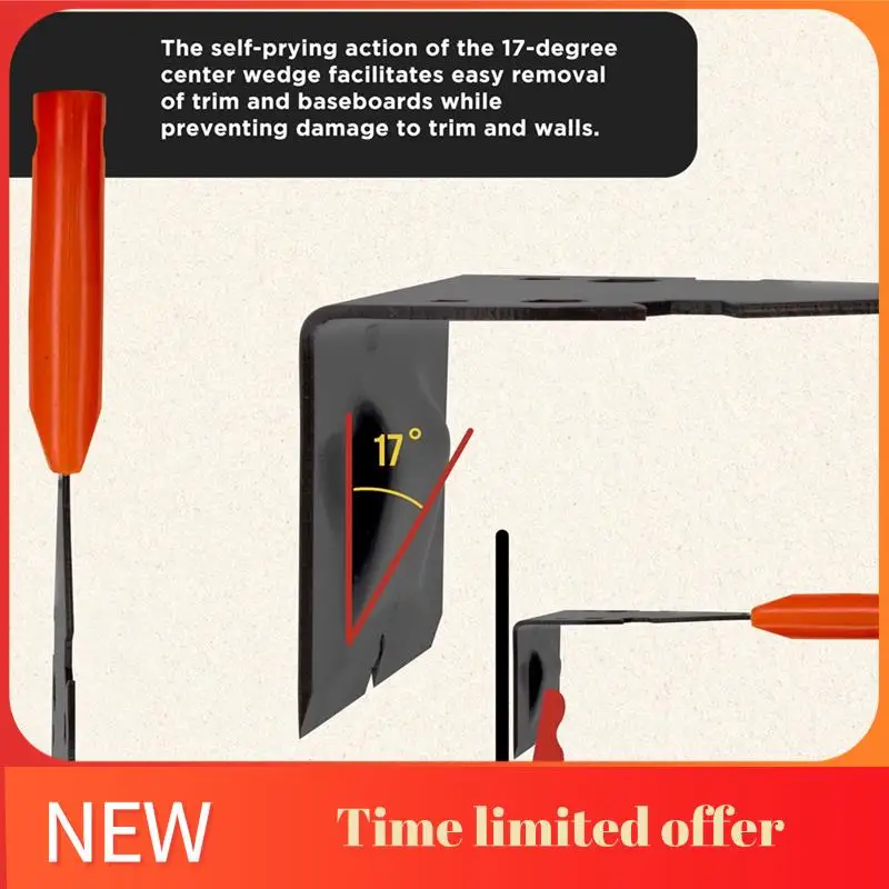 Multifunctional Trim Puller & Removal Tool - Perfect For Baseboard, Tile, Flooring - Safe & Durable Steel Construction Durable
Multifunctional Trim Puller & Removal Tool - Perfect For Baseboard, Tile, Flooring - Safe & Durable Steel Construction Durable