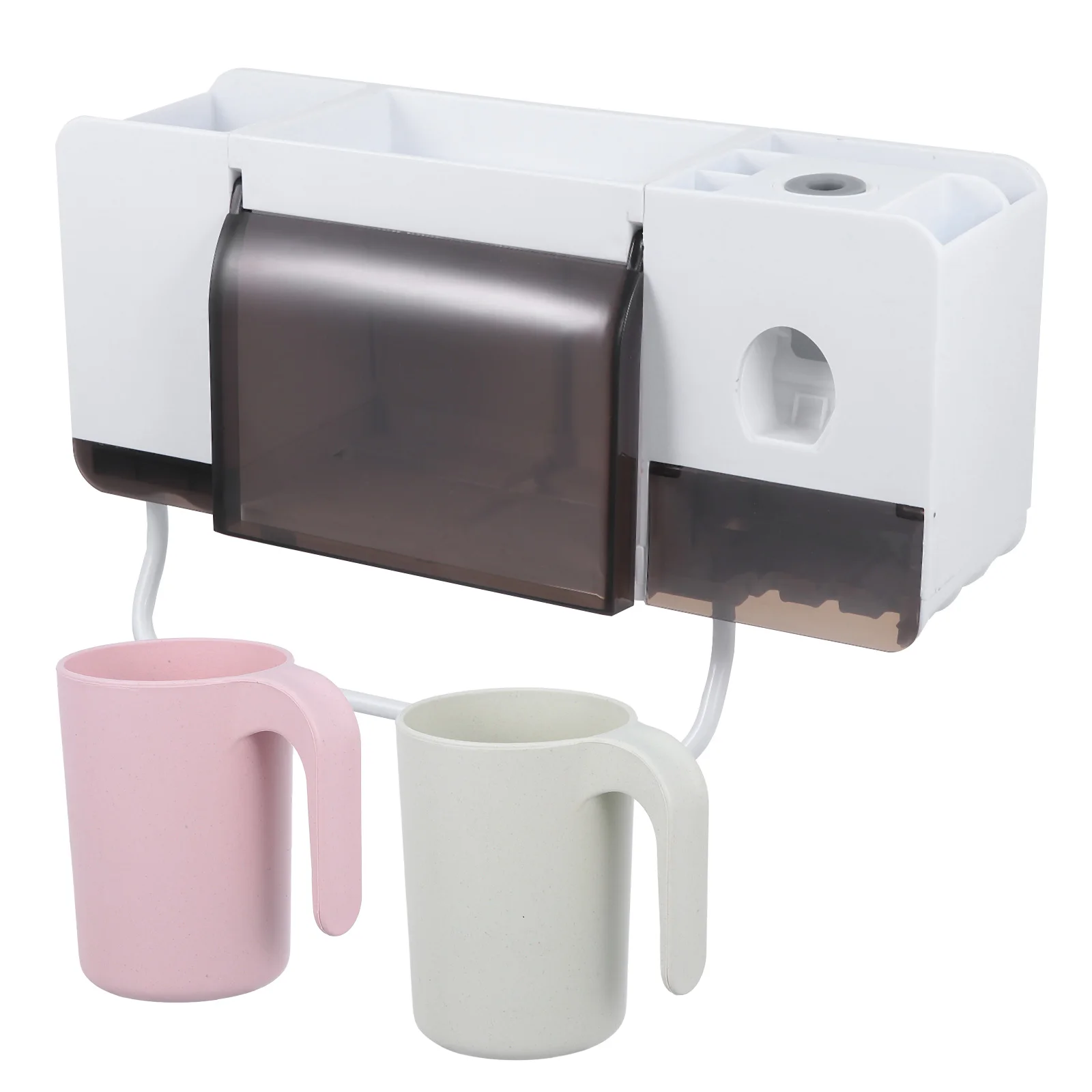 Plastic Toothbrush Storage Rack Bathroom Wall Holder Simple Design Sufficient Room No Drilling Easy Toiletries Stand for Cup
Plastic Toothbrush Storage Rack Bathroom Wall Holder Simple Design Sufficient Room No Drilling Easy Toiletries Stand for Cup