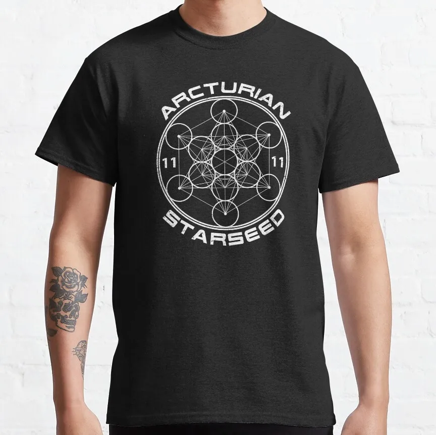 Arcturian Starseed Sacred Geometry Gift T-Shirt for men Metatron's Cube Graphic print Clothes All size Tops S-6XL 100% cotton
Arcturian Starseed Sacred Geometry Gift T-Shirt for men Metatron's Cube Graphic print Clothes All size Tops S-6XL 100% cotton
