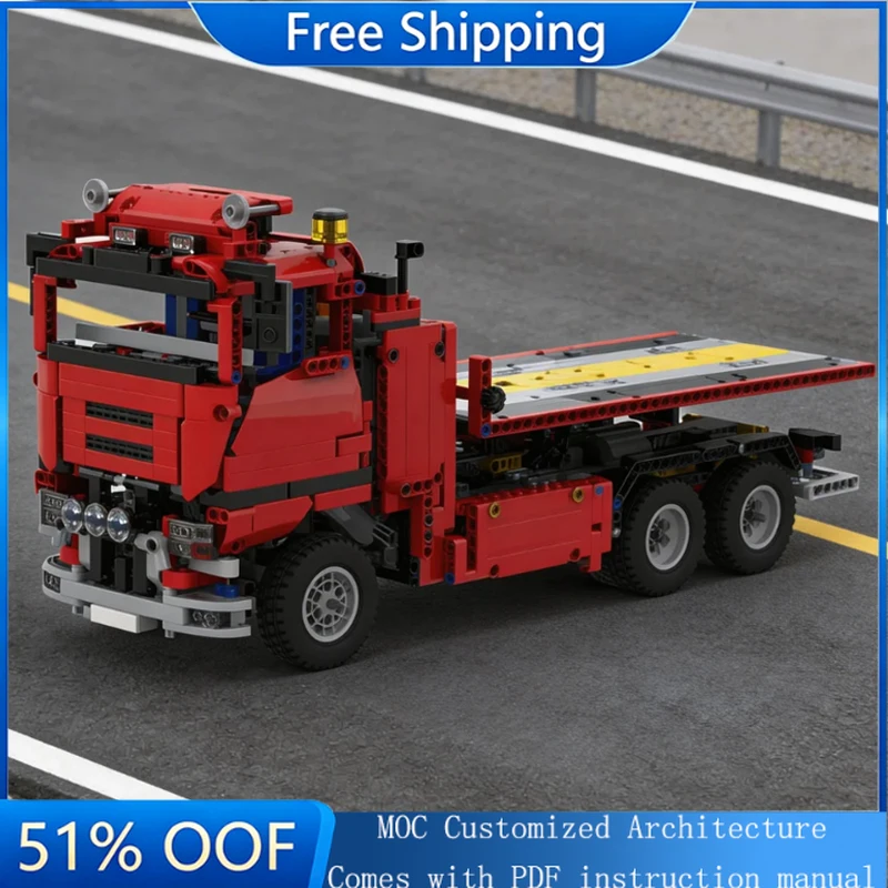 1626 PCS Customize Flatbed Rotator Tow Truck 8258 Alternate Transport Truck MOC Building Block Model Children Christmas Gift Set
1626 PCS Customize Flatbed Rotator Tow Truck 8258 Alternate Transport Truck MOC Building Block Model Children Christmas Gift Set
