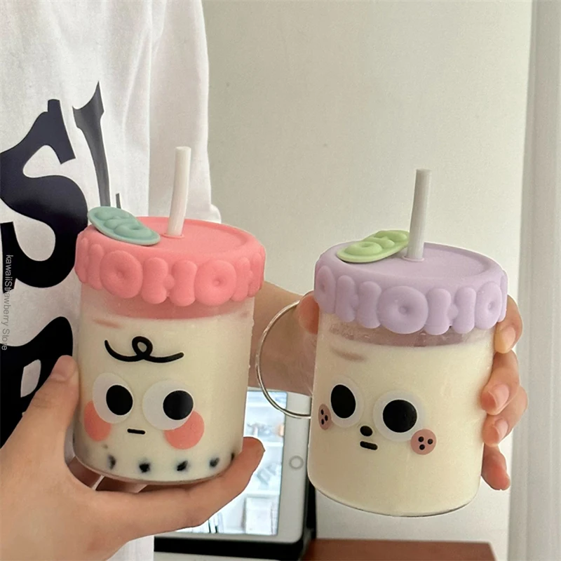 Kawaii Glass Cup With Lid And Straw Cute Coffee Glass Bottle For Drinks Juice Bubble Tea Water Milk Cup BPA Free Kids Girl Gift
Kawaii Glass Cup With Lid And Straw Cute Coffee Glass Bottle For Drinks Juice Bubble Tea Water Milk Cup BPA Free Kids Girl Gift