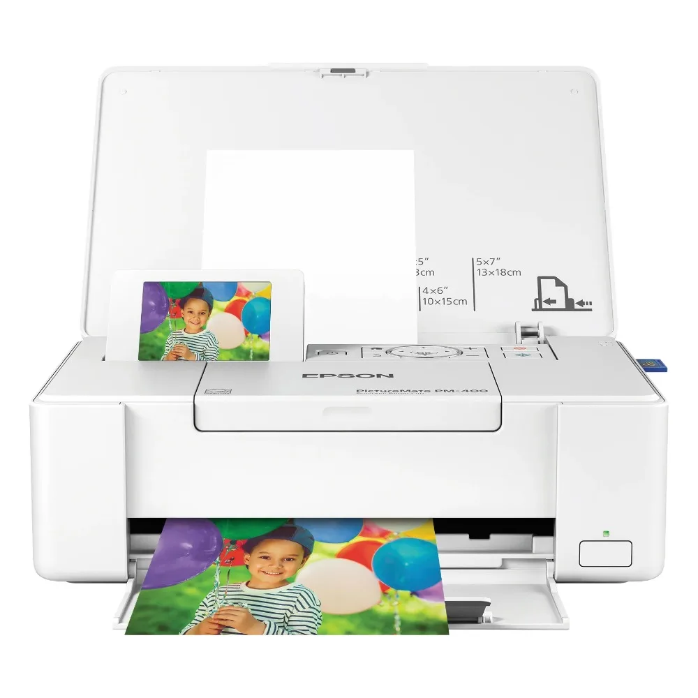 PictureMate PM-400 Compact Photo Printer, Ultra compact design, lightweight, portable printer saves space
PictureMate PM-400 Compact Photo Printer, Ultra compact design, lightweight, portable printer saves space