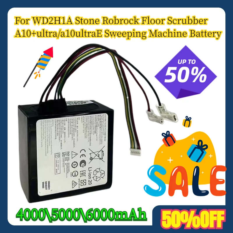 For WD2H1A Stone Robrock Floor Scrubber A10+ultra/a10ultraE Sweeping Machine Battery
For WD2H1A Stone Robrock Floor Scrubber A10+ultra/a10ultraE Sweeping Machine Battery