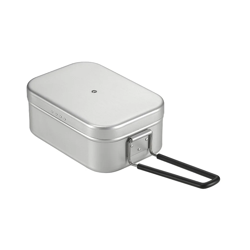 Camping Lunch Box Folding Handle Aluminum Camping Bento Container Camping Picnic Cookware 650ml /1300ml
Camping Lunch Box Folding Handle Aluminum Camping Bento Container Camping Picnic Cookware 650ml /1300ml