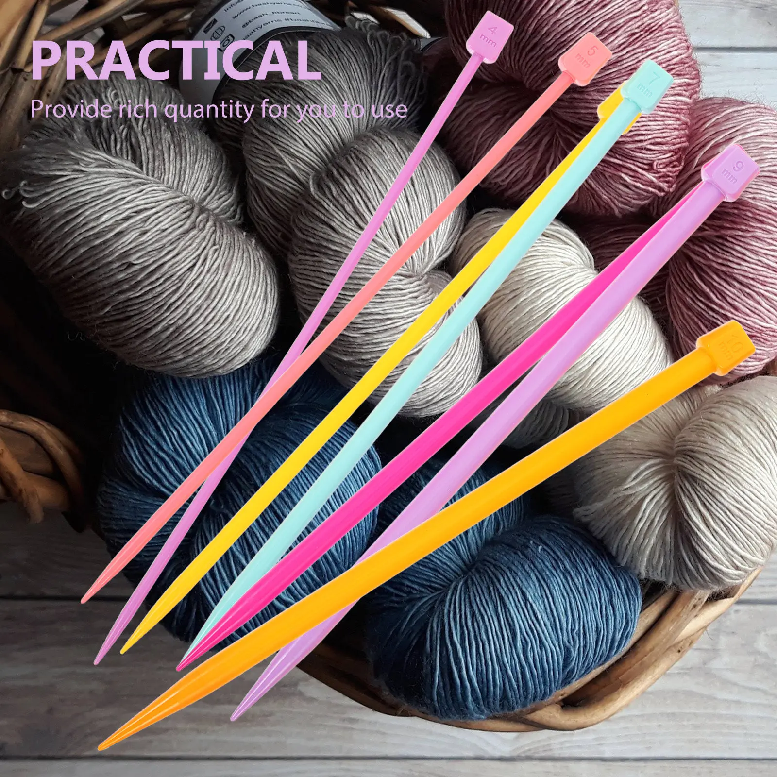 14Pcs Plastic Knitting Needles Set Straight Single Pointed DIY Hand Knitting Tools for Beginners Sweater Hat Scarf Socks Gloves
14Pcs Plastic Knitting Needles Set Straight Single Pointed DIY Hand Knitting Tools for Beginners Sweater Hat Scarf Socks Gloves