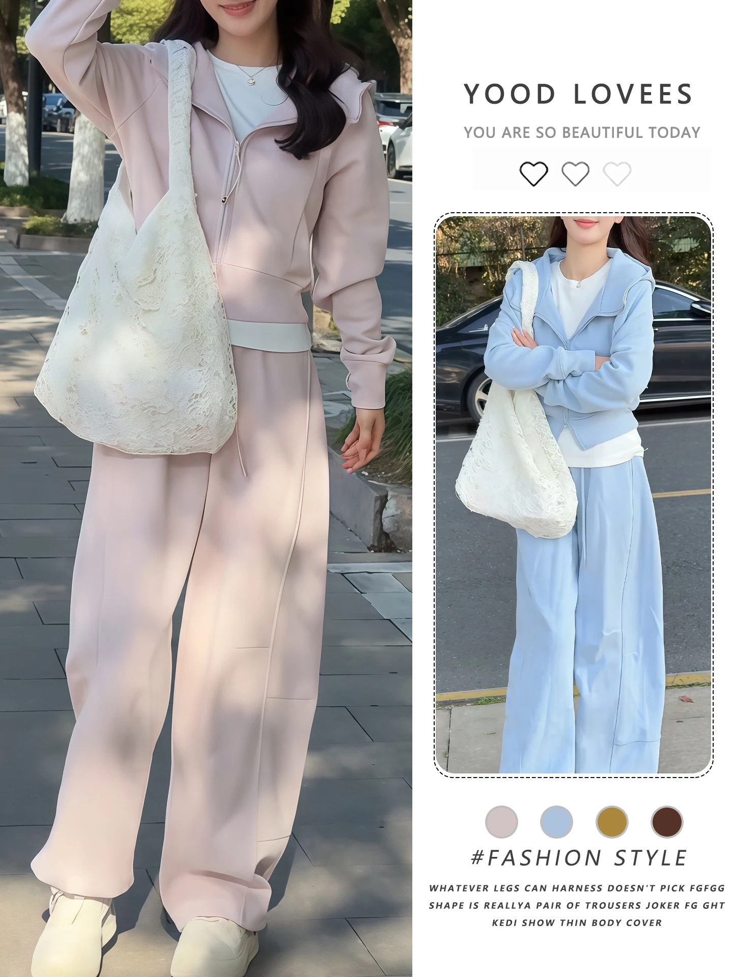 Korean Style Casual Sporty Spring Autumn New Hat Long Sleeve Zipper Elastic Waist Straight Leg Pants Two Piece Set Women's Fa...
Korean Style Casual Sporty Spring Autumn New Hat Long Sleeve Zipper Elastic Waist Straight Leg Pants Two Piece Set Women's Fa...
