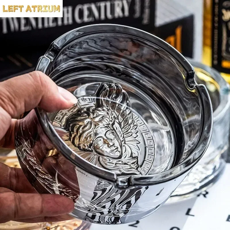 Electroplating Ashtray Crystal glass ashtray Home living room office decoration men's fashion ashtray
Electroplating Ashtray Crystal glass ashtray Home living room office decoration men's fashion ashtray