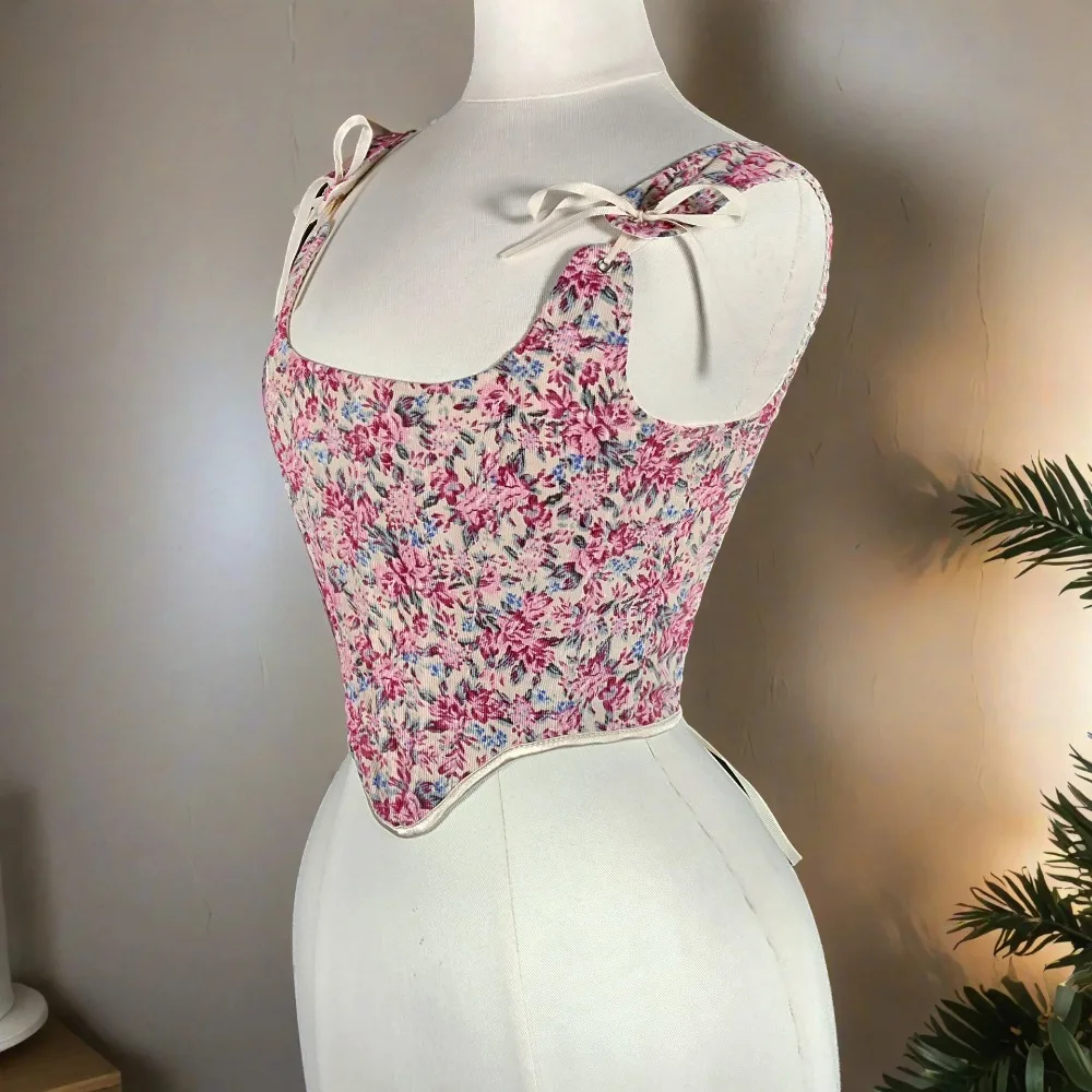 Женский корсет с принтом, бюстье, женский жилет с цветочным принтом на шнуровке, винтажный лиф на талии, стройнее, формирующие топы, сценический костюм
Женский корсет с принтом, бюстье, женский жилет с цветочным принтом на шнуровке, винтажный лиф на талии, стройнее, формирующие топы, сценический костюм