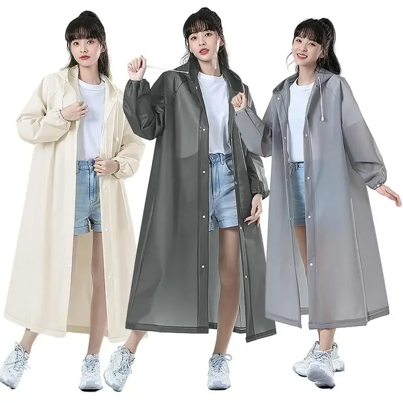 Hooded Rain Coat Women Men Impermeable Thickened Waterproof Raincoat Tourism Outdoor Hiking Raincoat For Height 150-188cm
Hooded Rain Coat Women Men Impermeable Thickened Waterproof Raincoat Tourism Outdoor Hiking Raincoat For Height 150-188cm