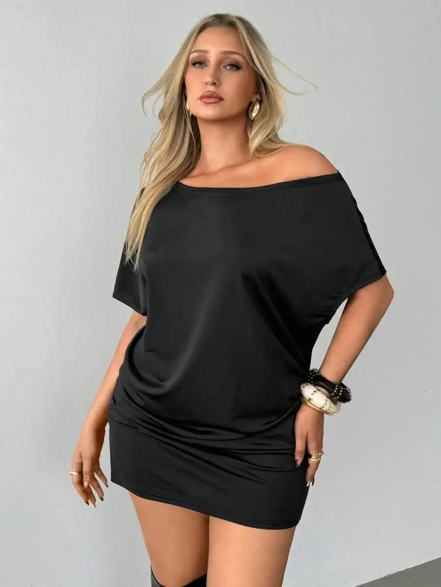 Off The Shoulder Mini Dress Black Casual Evening Club Party Outfit
Off The Shoulder Mini Dress Black Casual Evening Club Party Outfit