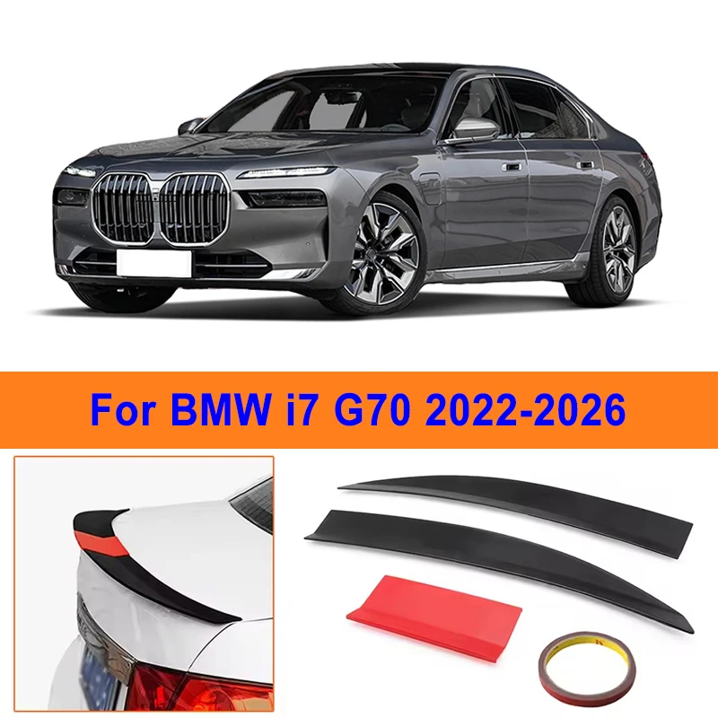 For BMW i7 G70 2022-2026 3-Section ABS Rear Trunk Spoiler 115-125cm Adjustable Sports Decor Top Wing Car Exterior Parts
For BMW i7 G70 2022-2026 3-Section ABS Rear Trunk Spoiler 115-125cm Adjustable Sports Decor Top Wing Car Exterior Parts
