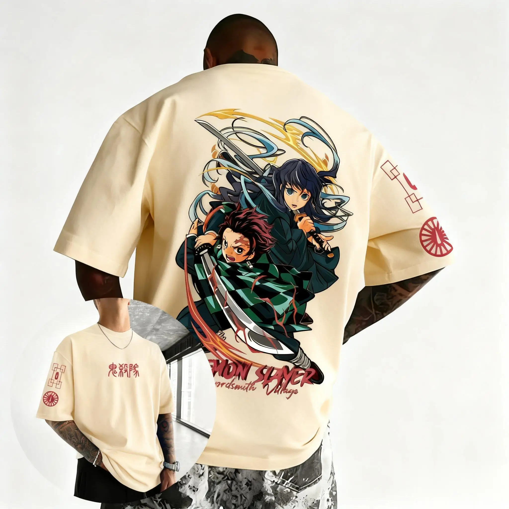 Summer Y2k Demon Slayer Anime Graphic T-shirt Man Women Oversized Vintage Short Sleeve Tee Cotton Casual Tops Streetwear Fashion
Summer Y2k Demon Slayer Anime Graphic T-shirt Man Women Oversized Vintage Short Sleeve Tee Cotton Casual Tops Streetwear Fashion