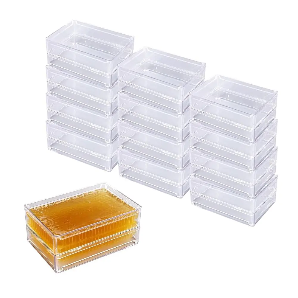 12PCS Honeycomb Container,Clear Plastic Honeycomb Storage Box Beekeeping Supplies(8.82OZ) (Tall Comb Honey Box)
12PCS Honeycomb Container,Clear Plastic Honeycomb Storage Box Beekeeping Supplies(8.82OZ) (Tall Comb Honey Box)