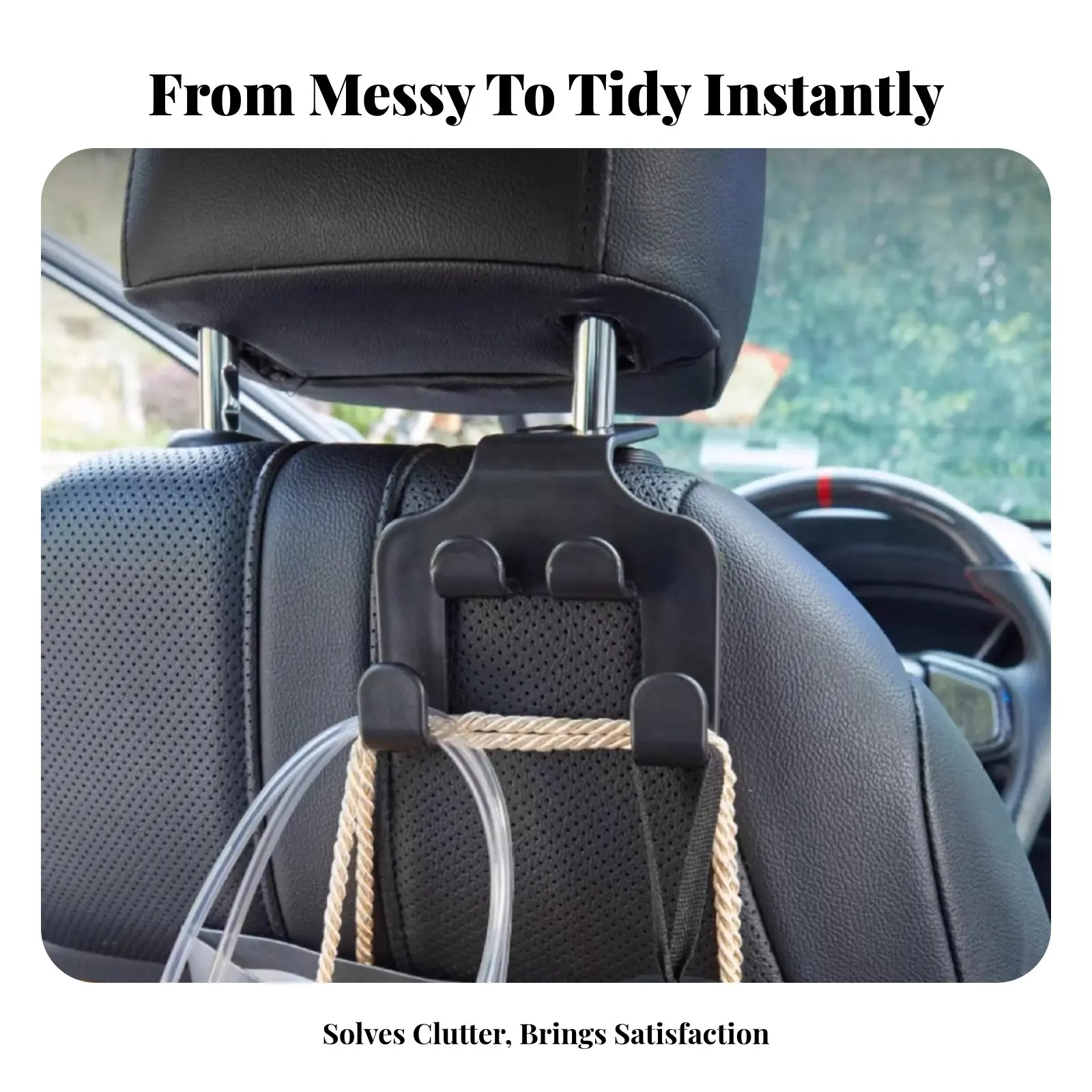 2 in 1 Car Hook Phone Mount Multi-Functional Car Seat Headrest Hook Vehicle Headrest Phone Mount Universal Fit
2 in 1 Car Hook Phone Mount Multi-Functional Car Seat Headrest Hook Vehicle Headrest Phone Mount Universal Fit