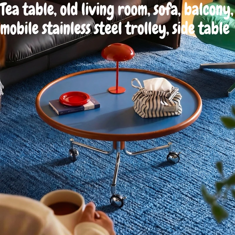 Vintage Round Coffee Table With Wheels Movable Mid Century Side Table Legs Lounge Center Living Room Home Decor Center Table
Vintage Round Coffee Table With Wheels Movable Mid Century Side Table Legs Lounge Center Living Room Home Decor Center Table