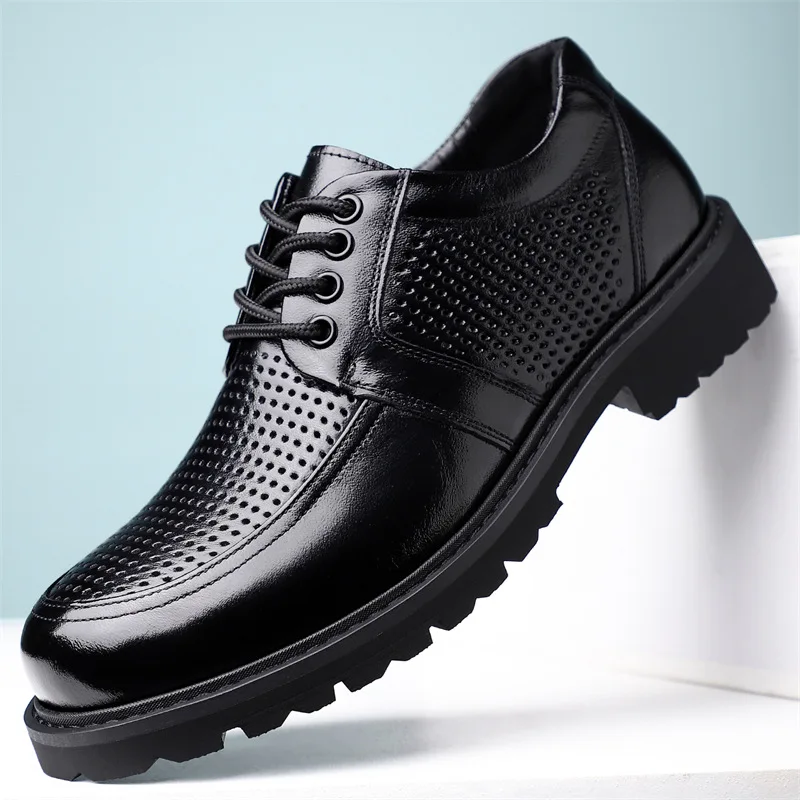 2026 Men's Leather Shoes Summer Soft Bottom Business Casual Leather Hollow Comfortable Office Dress Shoes
2026 Men's Leather Shoes Summer Soft Bottom Business Casual Leather Hollow Comfortable Office Dress Shoes