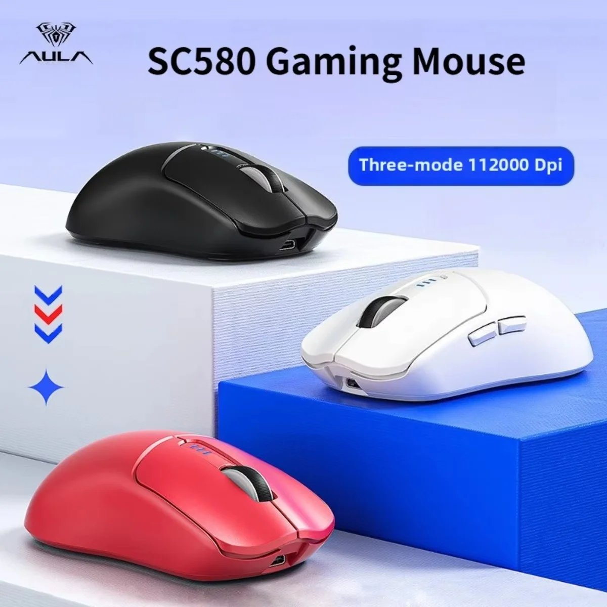 Aula Sc580 Tri-Mode Bluetooth Mouse Gaming Mouse Rechargeable Ergonomic 10000 Dpi E-Sports Wireless Mice Computer Accessories
Aula Sc580 Tri-Mode Bluetooth Mouse Gaming Mouse Rechargeable Ergonomic 10000 Dpi E-Sports Wireless Mice Computer Accessories