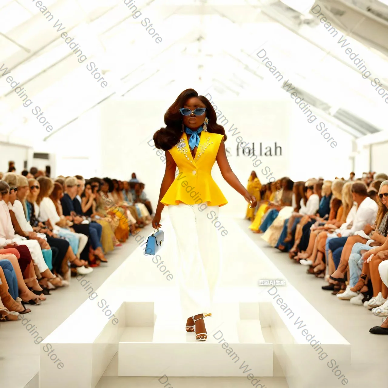 Yellow White Women Suit Set 2 Pcs Vest+Pants Trousers Cotton Sleeveless Formal Office Lady Jacket Customized Wedding Guest Coat
Yellow White Women Suit Set 2 Pcs Vest+Pants Trousers Cotton Sleeveless Formal Office Lady Jacket Customized Wedding Guest Coat