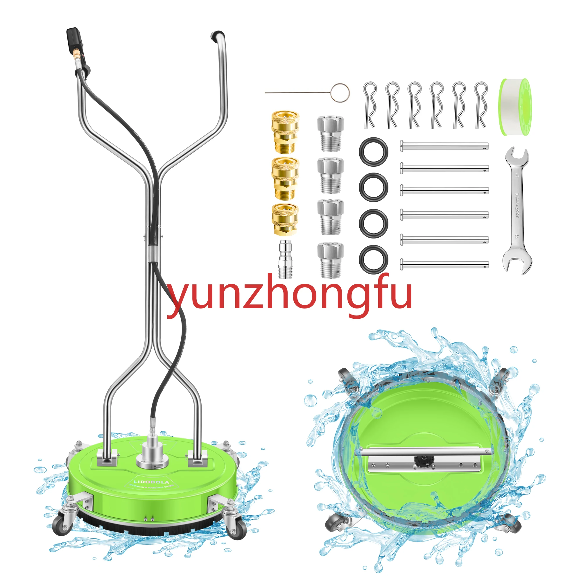 20inch Pressure Washer Surface Cleaner with 4 Wheels - Dual Handle Stainless Steel Surface Cleaner
20inch Pressure Washer Surface Cleaner with 4 Wheels - Dual Handle Stainless Steel Surface Cleaner