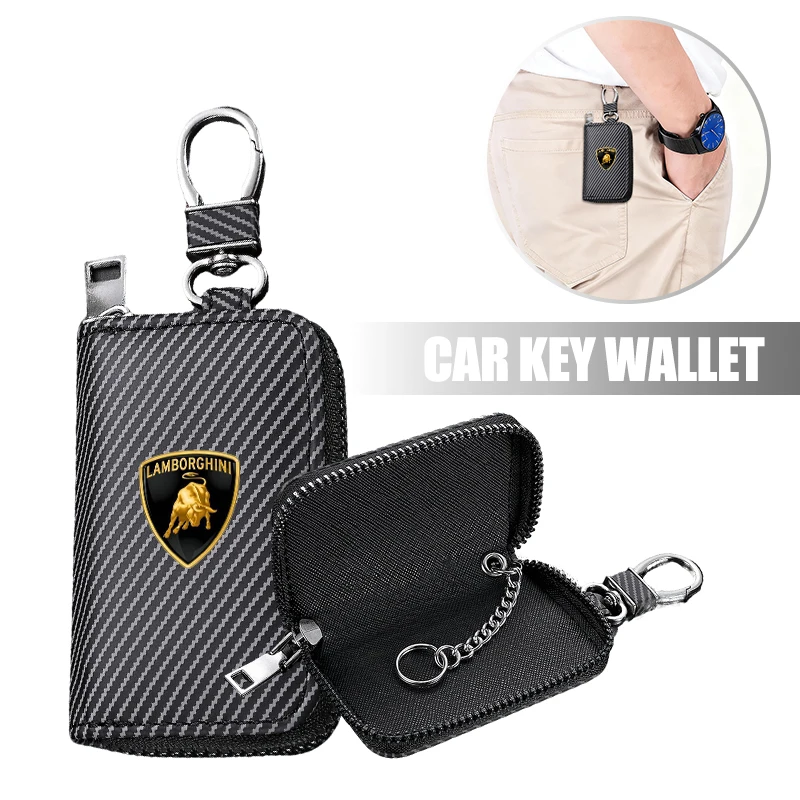 Sticker Leather Keychain Wallet Multi-Functional Key Holder For Lamborghini LOGO Urus Huracan Aventador Premium Auto Accessories
Sticker Leather Keychain Wallet Multi-Functional Key Holder For Lamborghini LOGO Urus Huracan Aventador Premium Auto Accessories