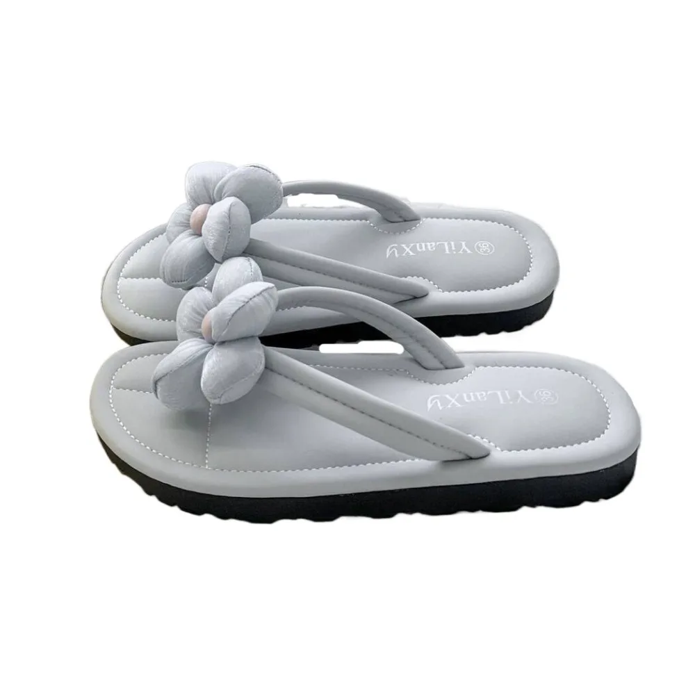 Cute Anti Slip Beach Flip Flops Soft Sole Sweet Flower Flip Flops Outer Wear Shoes Clip Toe Slippers Women Summer
Cute Anti Slip Beach Flip Flops Soft Sole Sweet Flower Flip Flops Outer Wear Shoes Clip Toe Slippers Women Summer