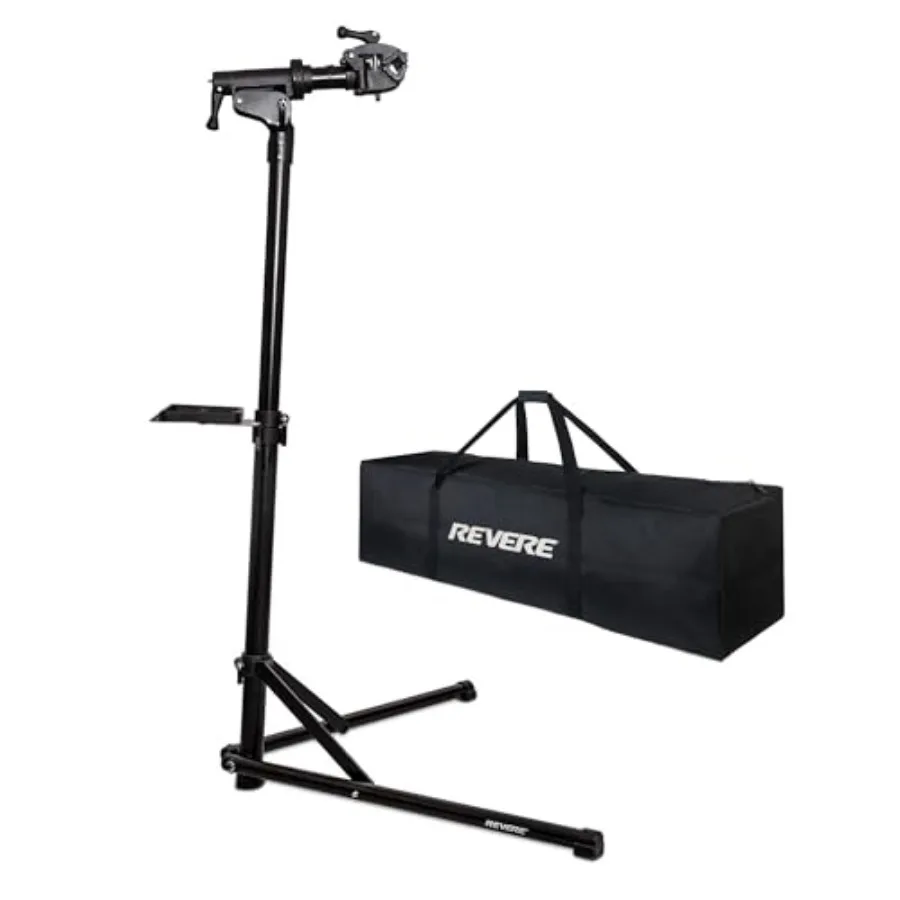 Bike Repair Stand with Storage Bag - Heavy Duty Steel, Black, Adjustable Height Rotating Clamp for Home Workshop Use
Bike Repair Stand with Storage Bag - Heavy Duty Steel, Black, Adjustable Height Rotating Clamp for Home Workshop Use