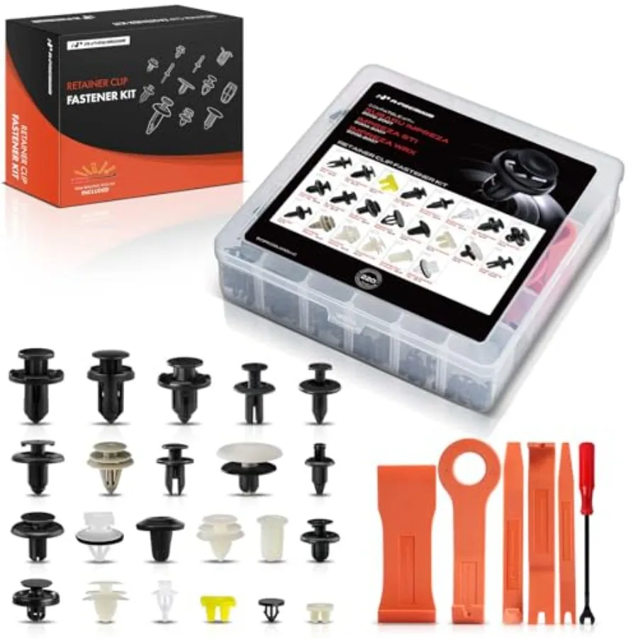 220-Pack 13-Type Car Retainer Clip Kit Compatible with Subaru Impreza 2002-2007 Push-Type Retainer Fender Liner Auto Push Pin P
220-Pack 13-Type Car Retainer Clip Kit Compatible with Subaru Impreza 2002-2007 Push-Type Retainer Fender Liner Auto Push Pin P