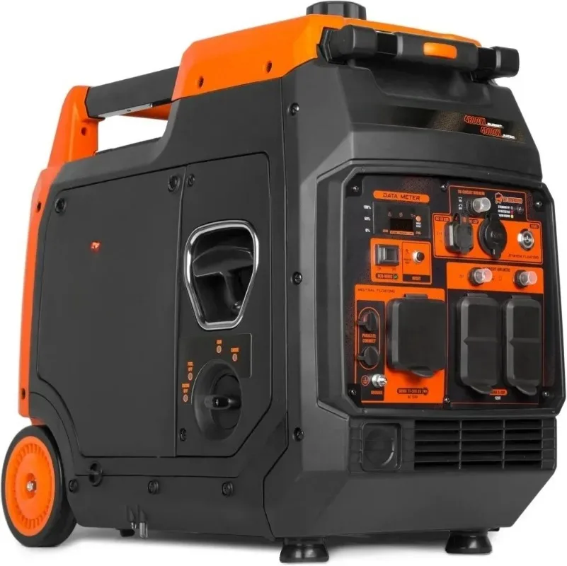 Портативный инверторный генератор мощностью 4800 Вт, с электрозапуском, для автодомов, тихий и легкий, с функцией отключения подачи топлива и контролем уровня CO.
Портативный инверторный генератор мощностью 4800 Вт, с электрозапуском, для автодомов, тихий и легкий, с функцией отключения подачи топлива и контролем уровня CO.