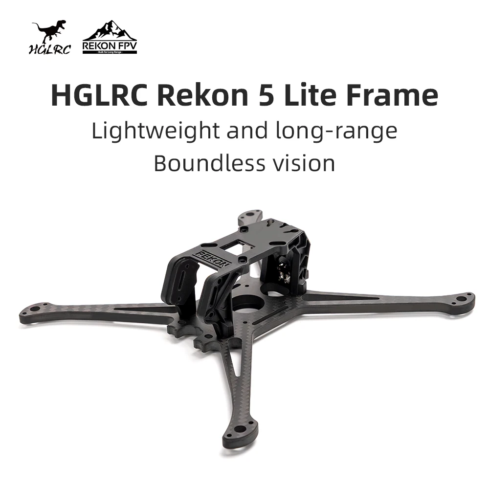 HGLRC Rekon5 LITE O4 FPV 5-inch Lightweight Long-life Frame
HGLRC Rekon5 LITE O4 FPV 5-inch Lightweight Long-life Frame
