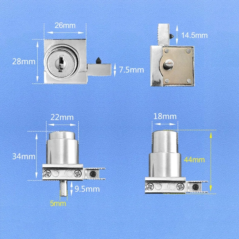 Improvement Sliding Zinc Alloy Door Lock Accessories Hardware Mechanism Home Replacement Cabinet Glass Showcase
Improvement Sliding Zinc Alloy Door Lock Accessories Hardware Mechanism Home Replacement Cabinet Glass Showcase