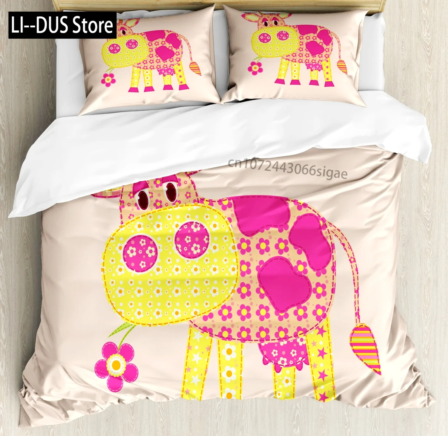 Cute Milk Cow Print Duvet Cover Set Twin King Queen Microfiber Cartoon Cattle Bedding Set Farmhouse Animal Theme Comforter Cover
Cute Milk Cow Print Duvet Cover Set Twin King Queen Microfiber Cartoon Cattle Bedding Set Farmhouse Animal Theme Comforter Cover