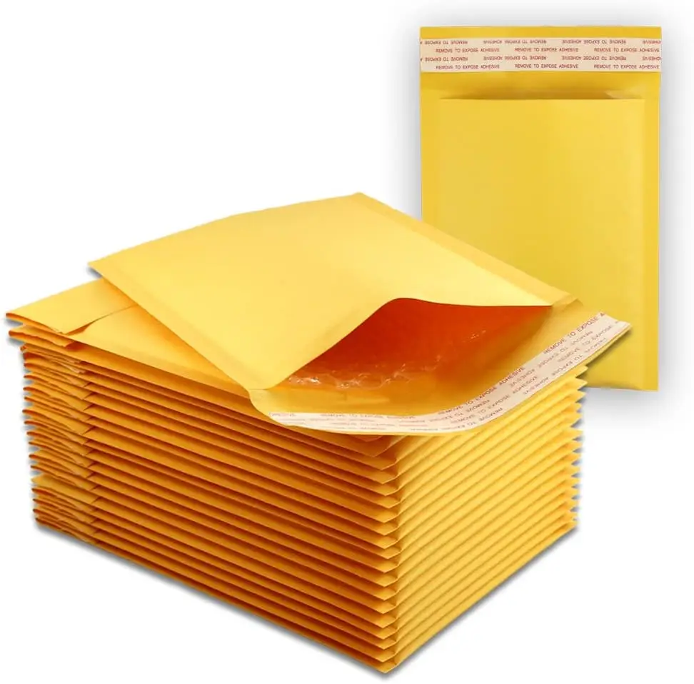 5 Pack 4x6 Kraft Bubble Mailers, Self-Sealing Padded Envelopes, Small Shipping Supplies
5 Pack 4x6 Kraft Bubble Mailers, Self-Sealing Padded Envelopes, Small Shipping Supplies