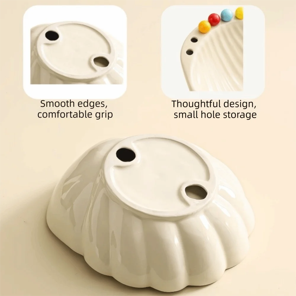 Ceramics Fruit Plate with fork Avocado Fruit Bowl Large Capacity Salad Plate Comfortable Grip with Fruit Fork
Ceramics Fruit Plate with fork Avocado Fruit Bowl Large Capacity Salad Plate Comfortable Grip with Fruit Fork