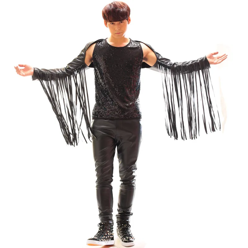 Drag Queen Costume Men Hip Hop Rock Leather Fringes Tassels Parade Stage Gogo Festival Carnival Rave Outfit Halloween Dance
Drag Queen Costume Men Hip Hop Rock Leather Fringes Tassels Parade Stage Gogo Festival Carnival Rave Outfit Halloween Dance
