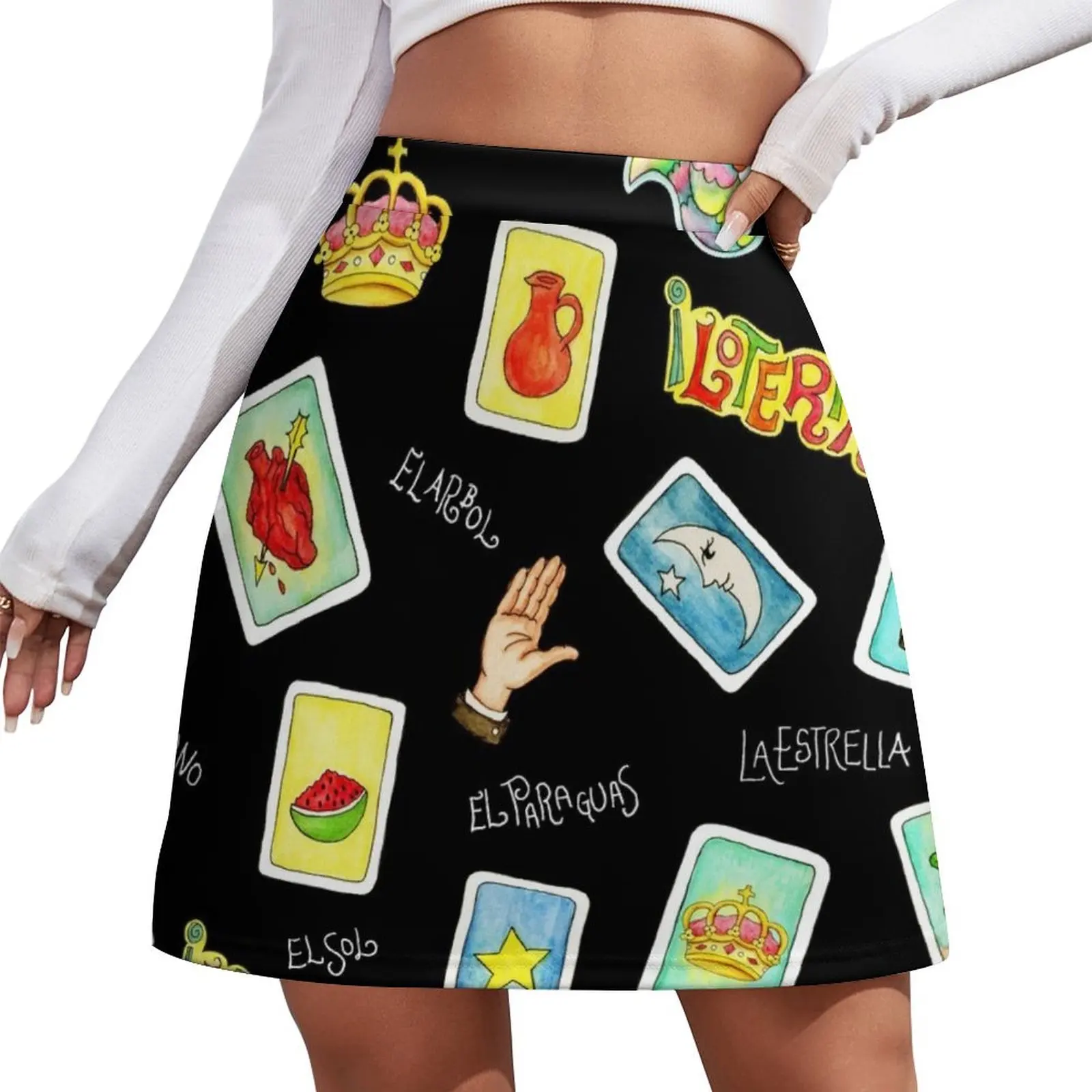Loteria cards and symbols Mini Skirt fashion School skirt Kawaii
Loteria cards and symbols Mini Skirt fashion School skirt Kawaii