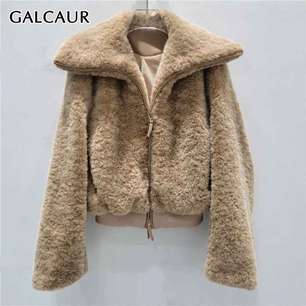 GALCAUR Khaki Spliced Zipper Korean Jacket Female Lapel Long Sleeve Loose Gentle Casual Women's Jackets Autumn Style Fashion New
GALCAUR Khaki Spliced Zipper Korean Jacket Female Lapel Long Sleeve Loose Gentle Casual Women's Jackets Autumn Style Fashion New